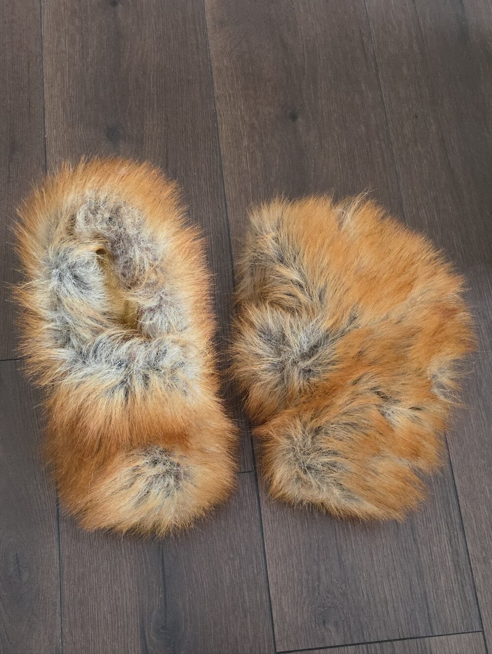 Azalea Wang Jaeke Fox Fur Wedge Pump.